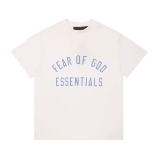 Fear of God Essentials Fall24 BACK TO SCHOOL系列 Womens Tri-Blend Crewneck Tee 字母印花圆领宽松短款短袖T恤 男女同款