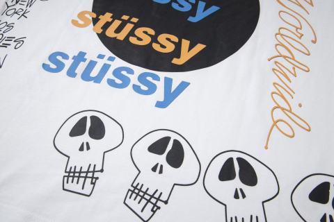 stussy 斯图西 美式潮牌宽松版型短袖t恤系列 SS24 THERMAL STOCK TEE 夏季系列 Logo徽标印花罗纹领口