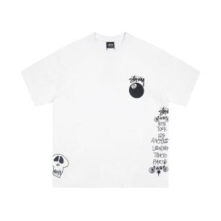 stussy 斯图西 美式潮牌宽松版型短袖t恤系列 SS24 THERMAL STOCK TEE 夏季系列 Logo徽标印花罗纹领口