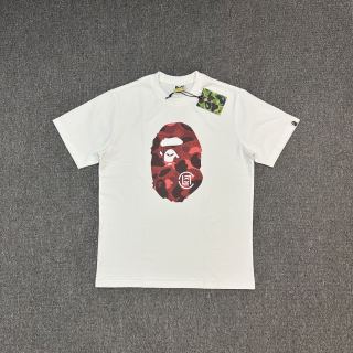 BAPE x CLOT 联名款 SS25 胸前迷彩图案圆领短袖陈冠希同款