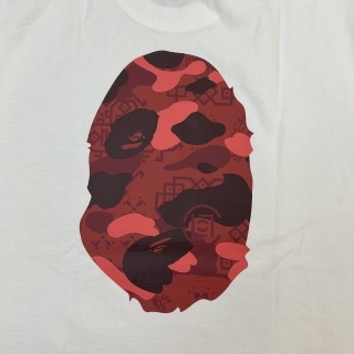 BAPE x CLOT 联名款 SS25 胸前迷彩图案圆领短袖陈冠希同款