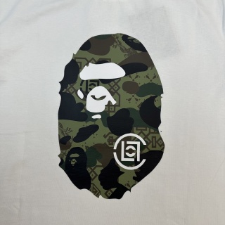 BAPE x CLOT 联名款 SS25 胸前迷彩图案圆领短袖陈冠希同款