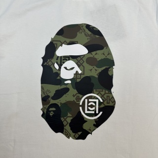 BAPE x CLOT 联名款 SS25 胸前迷彩图案圆领短袖陈冠希同款