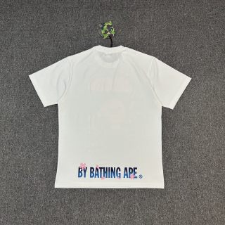 BAPE SS25sakura樱花系列 猿人樱花图案徽标短袖