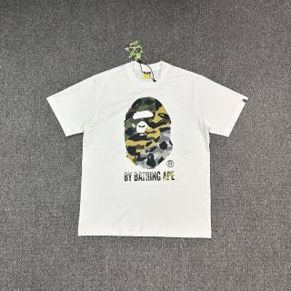 BAPE SS25 1ST CAMO系列 混合颜色猿人印花圆领短袖