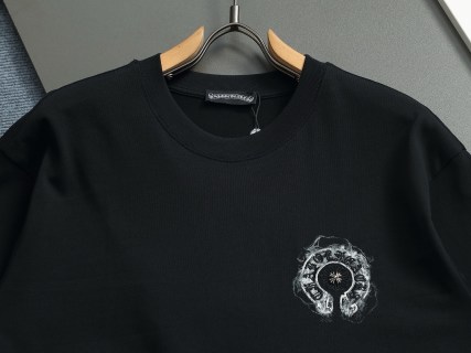 Chrome hearts ch克罗心马蹄十字架五金短袖t桖