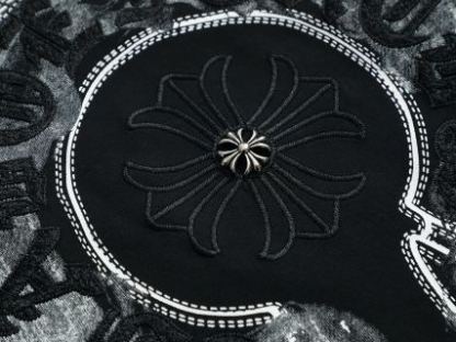 Chrome hearts ch克罗心马蹄十字架五金短袖t桖