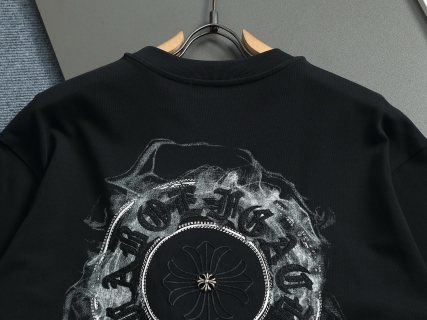 Chrome hearts ch克罗心马蹄十字架五金短袖t桖