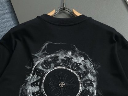 Chrome hearts ch克罗心马蹄十字架五金短袖t桖