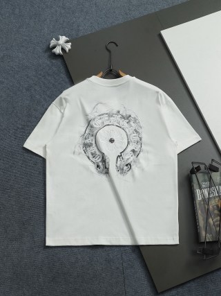 Chrome hearts ch克罗心马蹄十字架五金短袖t桖