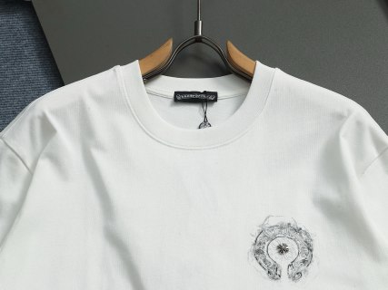 Chrome hearts ch克罗心马蹄十字架五金短袖t桖