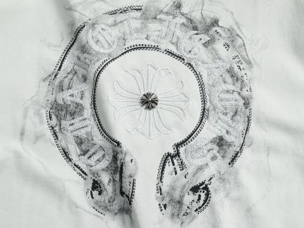 Chrome hearts ch克罗心马蹄十字架五金短袖t桖