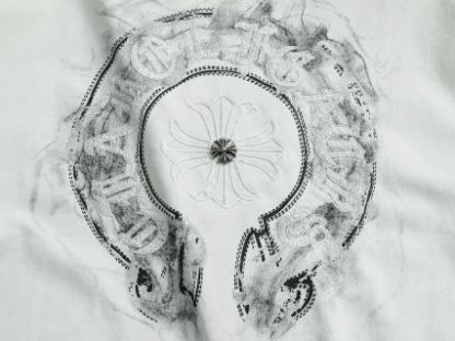 Chrome hearts ch克罗心马蹄十字架五金短袖t桖