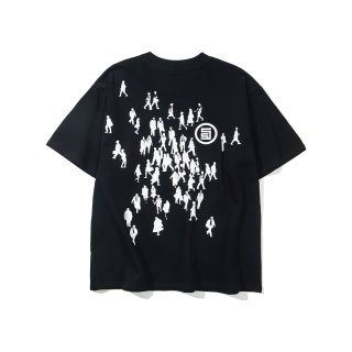 stussy 主题品牌宽松纯棉短袖T恤  