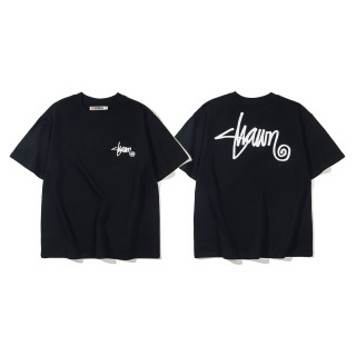 stussy 主题品牌宽松纯棉短袖T恤  