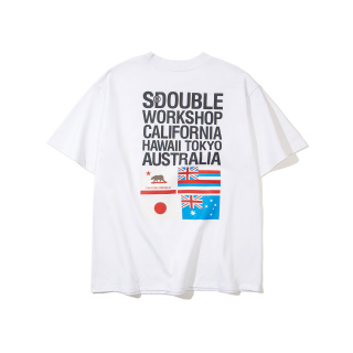 stussy 主题品牌宽松纯棉短袖T恤  