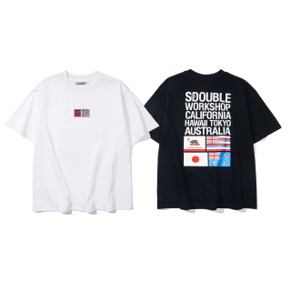 stussy 主题品牌宽松纯棉短袖T恤  