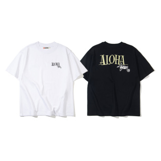 stussy 主题品牌宽松纯棉短袖T恤  
