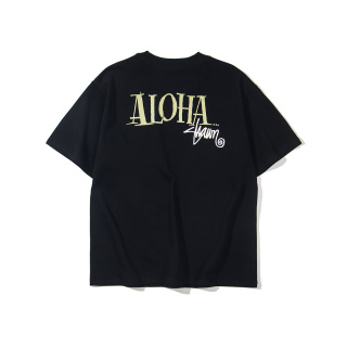 stussy 主题品牌宽松纯棉短袖T恤  
