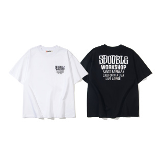 stussy 主题品牌宽松纯棉短袖T恤  