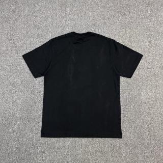 A BATHING  Bape SS23 猿人格子条纹印花圆领短袖