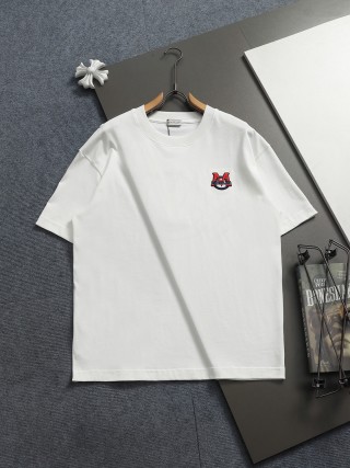 MONCLER  蒙口 红蓝交错字母刺绣