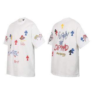 Chrome Hearts/克罗心梵文涂鸦✍️十字架字母印花短袖T桖