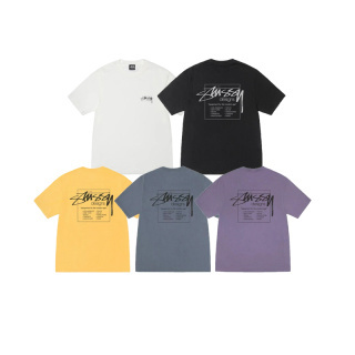 STUSSY斯图西 SS26 方框字母印花短袖t恤男女同款