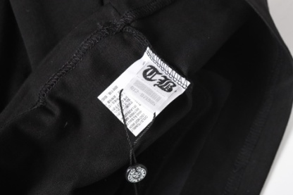 Chrome Hearts/克罗心梵文马蹄贴布绣字母绣花短袖T桖
