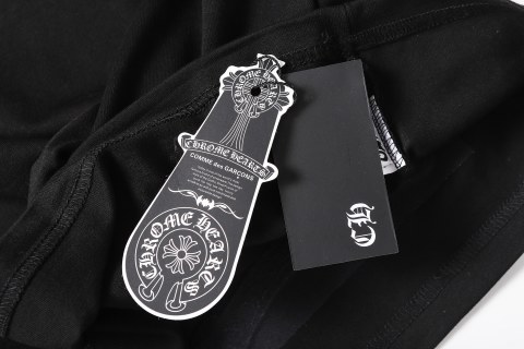Chrome Hearts/克罗心梵文马蹄贴布绣字母绣花短袖T桖