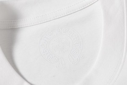 Chrome Hearts/克罗心梵文马蹄贴布绣字母绣花短袖T桖