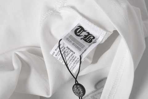 Chrome Hearts/克罗心梵文马蹄贴布绣字母绣花短袖T桖