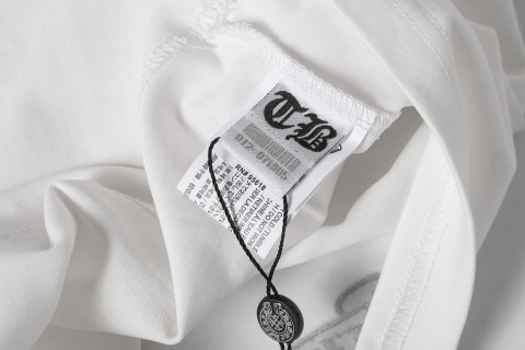 Chrome Hearts/克罗心梵文马蹄贴布绣字母绣花短袖T桖