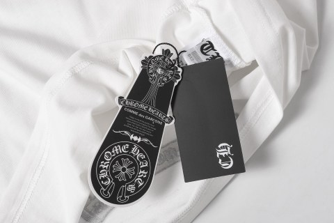 Chrome Hearts/克罗心梵文马蹄贴布绣字母绣花短袖T桖