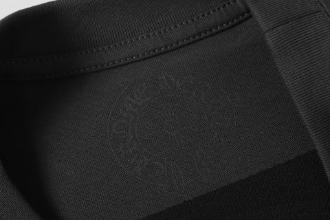 Chrome Hearts/克罗心梵文马蹄贴布绣字母绣花短袖T桖