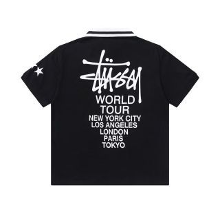 stussy  斯图西 美式潮牌直筒宽松版型polo衫短袖t恤 龙年限定🎱刺绣经典logo印花