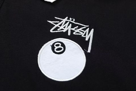 stussy  斯图西 美式潮牌直筒宽松版型polo衫短袖t恤 龙年限定🎱刺绣经典logo印花