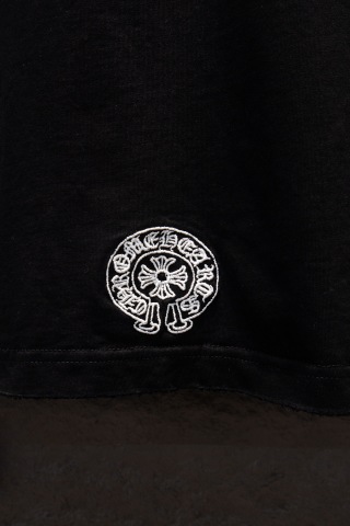 Chrome hearts 重工磨破水洗贴布绣短袖