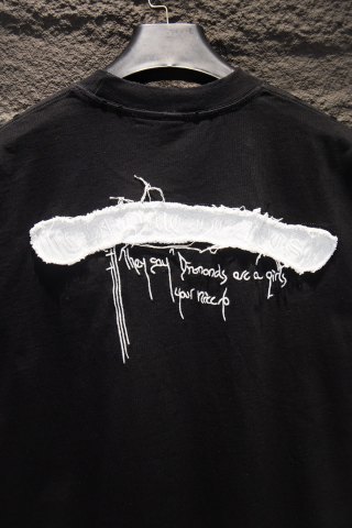 Chrome hearts 重工磨破水洗贴布绣短袖