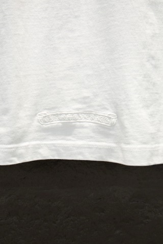 Chrome hearts 重工磨破贴布绣皮标五金短袖