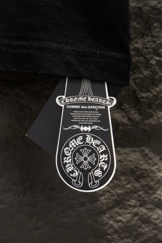 Chrome hearts 重工磨破贴布绣皮标五金短袖