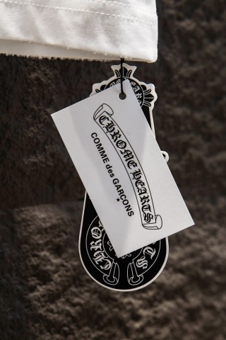 Chrome hearts新款烫钻磨破短袖