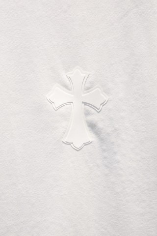 Chrome hearts新款烫钻磨破短袖