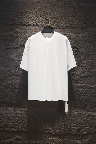 Chrome hearts新款烫钻磨破短袖