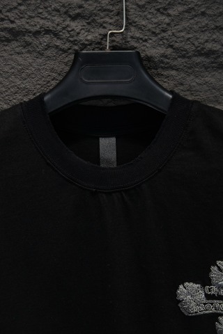 Chrome hearts 新款水洗印花中空绣短袖