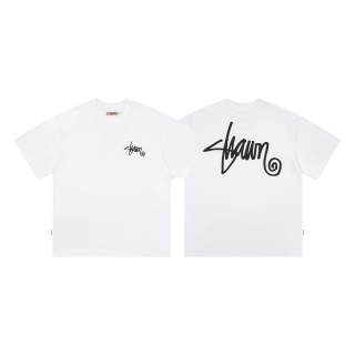 stussy 主题品牌宽松纯棉短袖T恤  