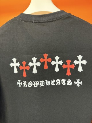 克罗心新品专柜同步 早春新款经典十字架设计短袖T恤