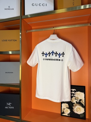 克罗心新品专柜同步 早春新款经典十字架设计短袖T恤