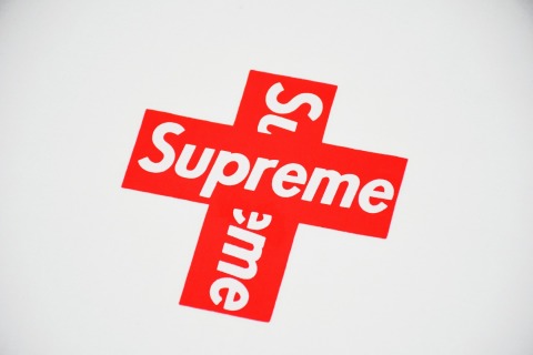 Supreme CROSS BOX LOGO 经典字母十字架交叉短袖T恤