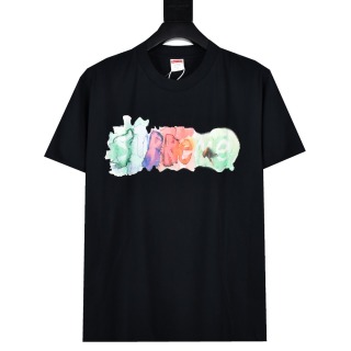Supreme 23SS WATERCOLOR TEE 水墨彩色字母印花短袖T恤